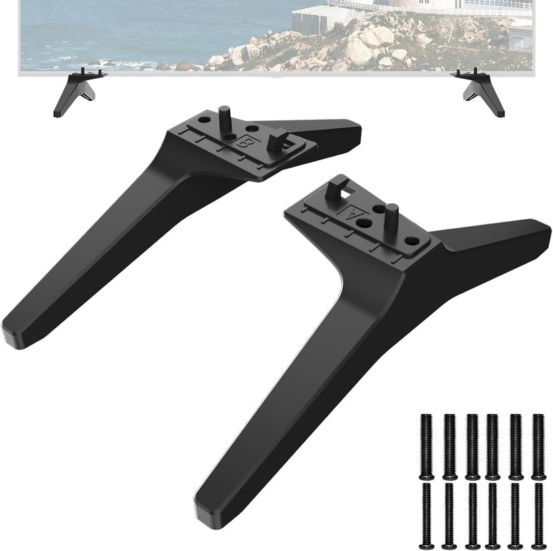 Maozhren TV Stand for LG TV Legs, TV Stand Legs Only for LG 60UJ6050 60UK6090 60UM6900 60UN7300 65UJ6300 65UK6090 65UM6900 65UM7300PUA 65UN6950 with Screws, Only for Models We List - Image 1